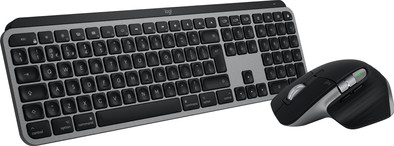 Logitech MX Keys S for Mac Qwerty Zwart + Logitech MX Master 3S voor Mac Space Grey is nooit meer leverbaar