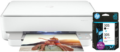 HP ENVY 6022e + 1 set extra inkt is nooit meer leverbaar