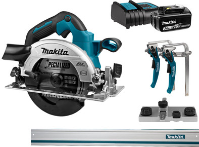 Makita DHS660ZJ + 3,0 Ah accu en lader + geleiderail is nooit meer leverbaar