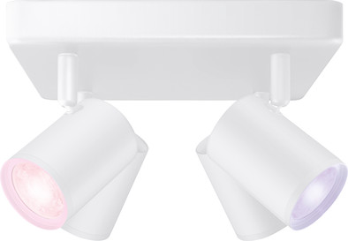 WiZ 4 Spots Imageo Square- Colored and White Light - GU10 - White is no longer available