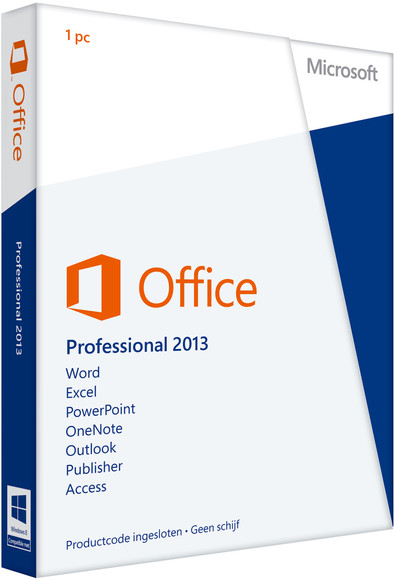 Microsoft Office Professional 2013 NL PKC is nooit meer leverbaar