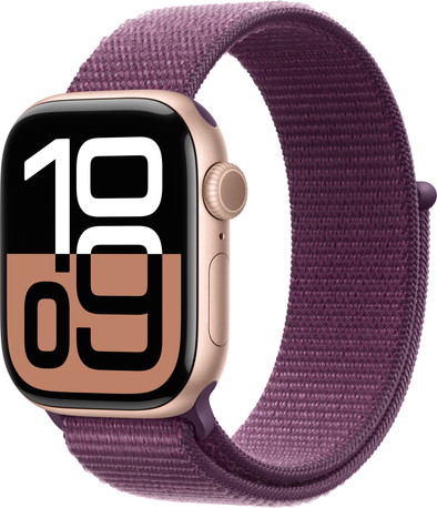 Apple Watch Series 10 42mm Roségoud Sport Loop is nooit meer leverbaar