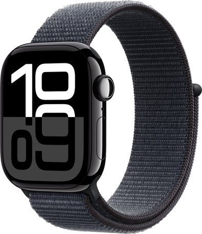 Apple Watch Series 10 4G 42mm Zwart Sport Loop is nooit meer leverbaar