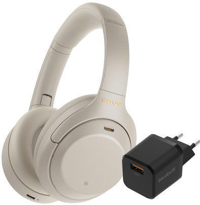 Sony WH-1000XM4 Silver + BlueBuilt Quick Charge Charger with USB-A Port 18W Black is no longer available