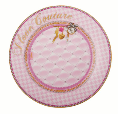 Little Diva Gebaksbord Roze I Love Couture is nooit meer leverbaar