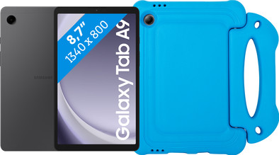 Samsung Galaxy Tab A9 8,7 inch 64GB Wifi en 4G Grijs + BlueBuilt Kids Cover Blauw is nooit meer leverbaar