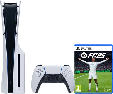 PlayStation 5 Slim Disc Edition + FC 25 is nooit meer leverbaar