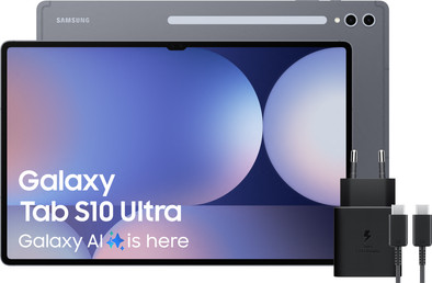 Samsung Galaxy Tab S10 Ultra 14,6 inch 256GB Wifi en 5G Grijs + Oplaadpakket is nooit meer leverbaar