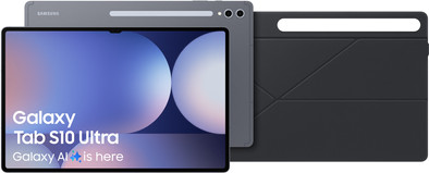 Samsung Galaxy Tab S10 Ultra 14,6 inch 1TB Wifi Grijs + Samsung Book Case Zwart is nooit meer leverbaar