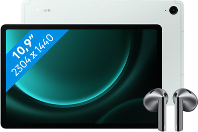 Le produit Samsung Galaxy Tab S9 FE 128 Go Wifi Vert + Galaxy Buds3 Noir ne sera plus jamais disponible