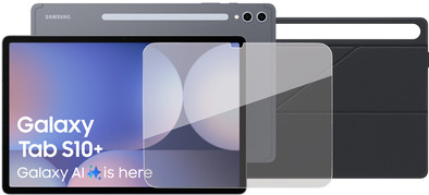 Samsung Galaxy Tab S10 Plus 12,4 inch 512GB Wifi en 5G Grijs + Beschermpakket is nooit meer leverbaar