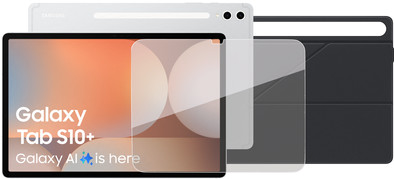Samsung Galaxy Tab S10 Plus 12,4 inch 256GB Wifi Zilver + Beschermpakket is nooit meer leverbaar