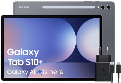 Samsung Galaxy Tab S10 Plus 12,4 inch 256GB Wifi en 5G Grijs + Oplaadpakket is nooit meer leverbaar