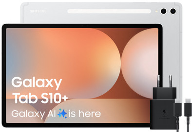 Samsung Galaxy Tab S10 Plus 12,4 inch 256GB Wifi Zilver + Oplaadpakket is nooit meer leverbaar