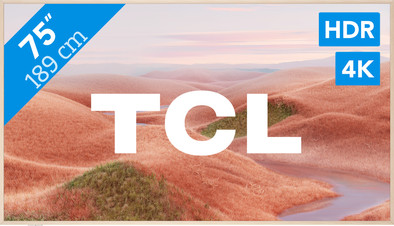 TCL 75A300W NXTVision is nooit meer leverbaar