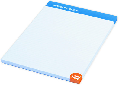 Coolblue Notitieblok is nooit meer leverbaar