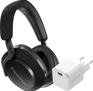 Bowers &amp; Wilkins Px7 S2 Zwart + BlueBuilt Power Delivery Oplader met Usb C Poort 20W Wit is nooit meer leverbaar