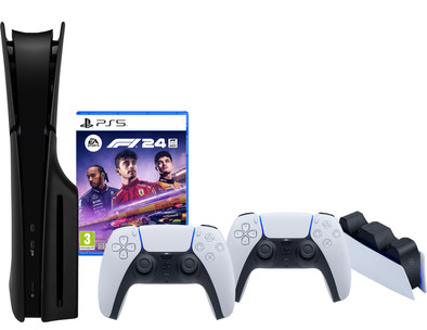 PlayStation 5 Slim Disc Edition + F1 24 + Covers Black + Extra Controller+ Charging Dock is no longer available