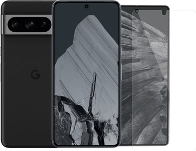 Google Pixel 8 Pro 128GB Zwart 5G + BlueBuilt Screenprotector Glas is nooit meer leverbaar