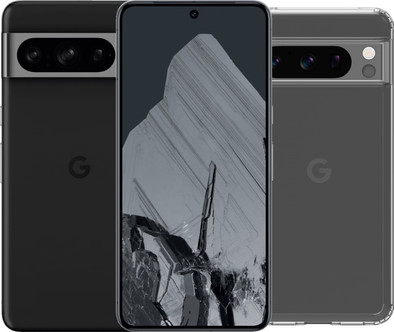 Google Pixel 8 Pro 128GB Zwart 5G + BlueBuilt Protective Back Cover Transparant is nooit meer leverbaar