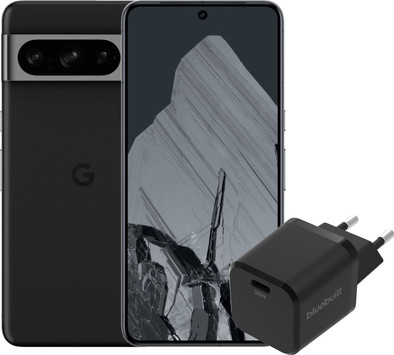 Google Pixel 8 Pro 128GB Black 5G + BlueBuilt Charger with USB-C Port 30W Zwart is no longer available