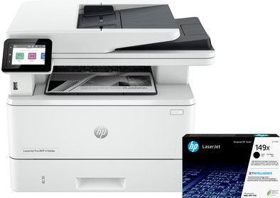 HP LaserJet Pro MFP 4102dw + 1 extra zwarte XL toner is nooit meer leverbaar