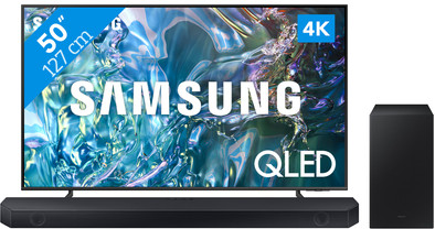 Samsung QLED 4K 50Q64D (2024) + Samsung HW-Q60C (2023) is nooit meer leverbaar