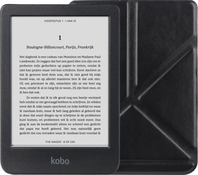 Kobo Clara BW Zwart + BlueBuilt Book Case Zwart is nooit meer leverbaar