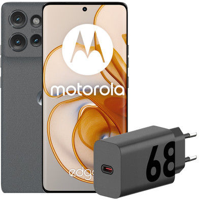 Motorola Edge 50 512GB Grijs 5G + Motorola Oplader 68W Zwart + Usb C Kabel 1m Zwart is nooit meer leverbaar
