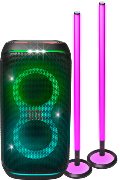 JBL Partybox 120 + 2x JBL Partylight Stick is nooit meer leverbaar