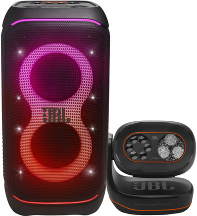 JBL Partybox 320 + JBL Partylight Beam is nooit meer leverbaar