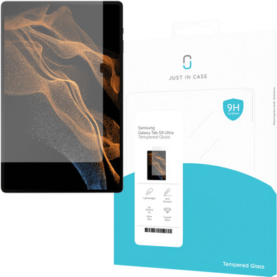 Just in Case Samsung Galaxy Tab S9 Ultra Screenprotector Glas is nooit meer leverbaar
