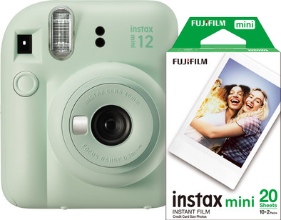 Fujifilm Instax Mini 12 Mint Green + Fotopapier (20 stuks) is nooit meer leverbaar