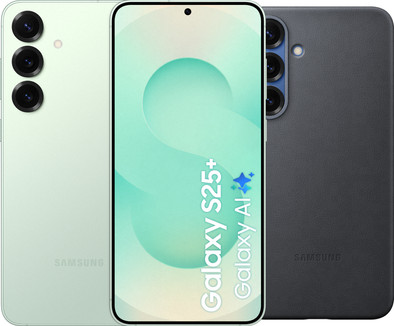 Samsung Galaxy S25 Plus 256GB Mint 5G + Samsung Kindsuit Back Cover Zwart is nooit meer leverbaar