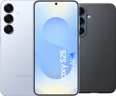 Samsung Galaxy S25 512GB Lichtblauw 5G + Samsung Kindsuit Back Cover Zwart is nooit meer leverbaar