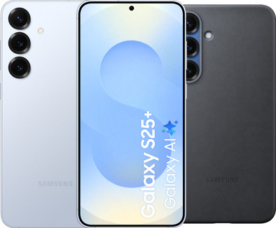 Samsung Galaxy S25 Plus 512GB Lichtblauw 5G + Samsung Kindsuit Back Cover Zwart is nooit meer leverbaar