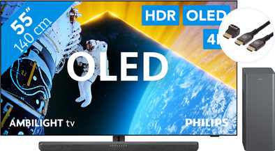 Philips 55OLED809 - Ambilight (2024) + Philips TAB6309 + BlueBuilt HDMI Kabel is nooit meer leverbaar