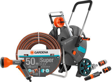 Gardena Premium SuperFLEX 50m CleverRoll L Classic Broespakket is nooit meer leverbaar