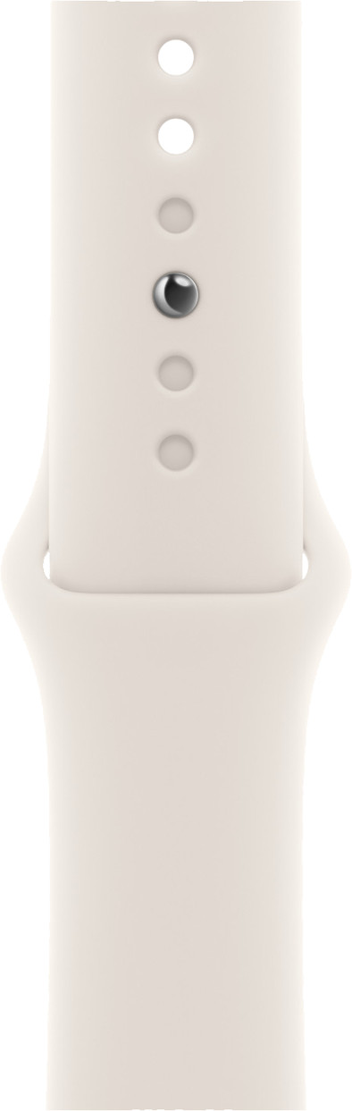 Apple Watch 38/40/41 mm Siliconen Horlogeband Sterrenlicht - S/M is nooit meer leverbaar