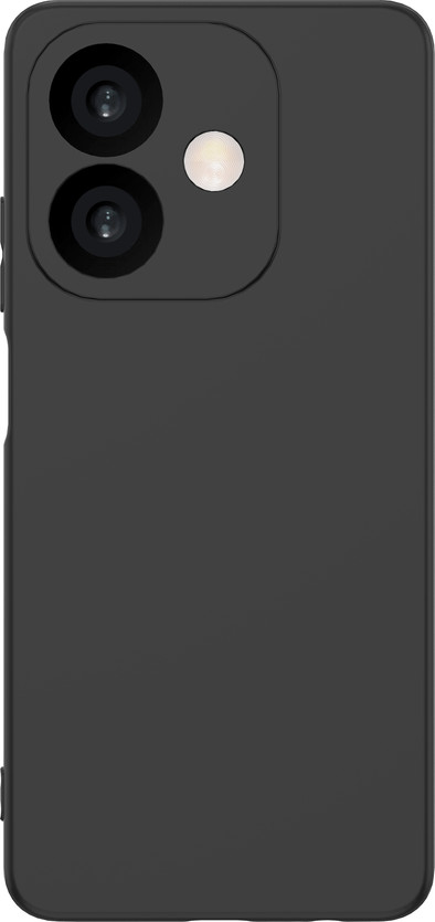 Just in Case Soft Design Oppo A40  / A40m / A60 5G Back Cover Zwart is nooit meer leverbaar