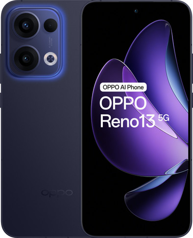 OPPO Reno13 256GB Blauw 5G is nooit meer leverbaar