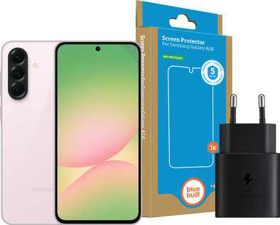 Samsung Galaxy A56 256GB Pink 5G + Basic Accessory Pack is no longer available