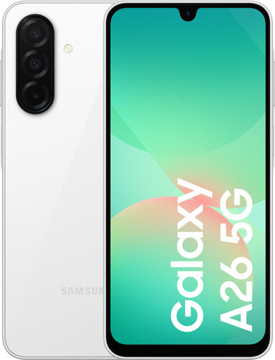 Samsung Galaxy A26 128GB Wit 5G is nooit meer leverbaar