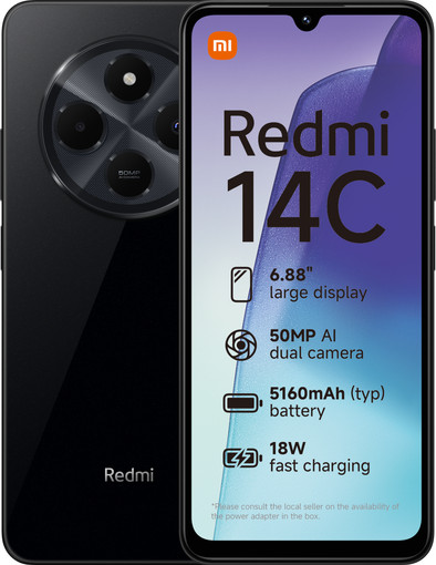 Redmi 14C 256GB Zwart 4G is nooit meer leverbaar