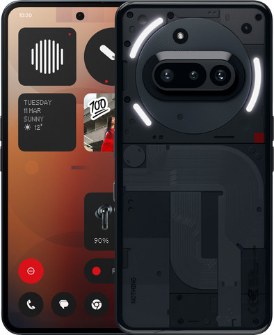Nothing Phone (3a) 128GB Zwart 5G is nooit meer leverbaar