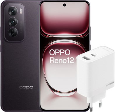 OPPO Reno12 256GB Zwart 5G + OPPO SuperVOOC Oplader 80W met 2 Poorten is nooit meer leverbaar