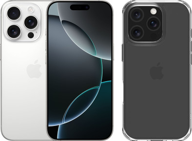 Apple iPhone 16 Pro 128GB White Titanium + BlueBuilt Protective Back Cover Transparant is nooit meer leverbaar
