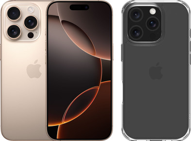 Apple iPhone 16 Pro 256GB Desert Titanium + BlueBuilt Protective Back Cover Transparent is no longer available