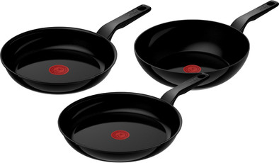 Tefal Renew Black Ceramic Frying Pan Set 24cm + 28cm + Wok 28cm is no longer available