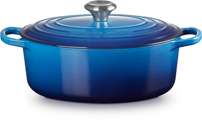 Le Creuset Signature ovale braadpan 27 cm azure is nooit meer leverbaar